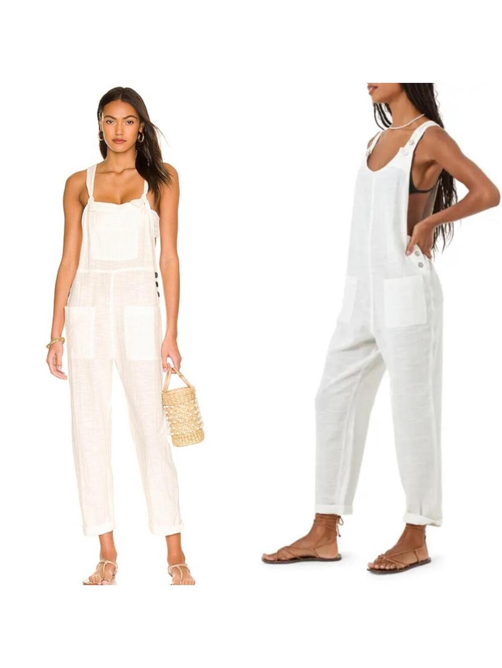LSPACE Cali Girl Jumpsuit in Cream swim cover